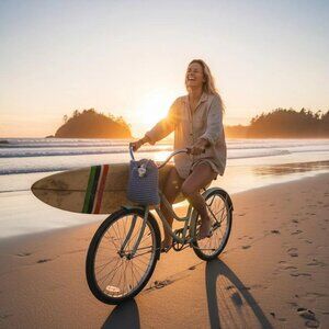 Hand Knit Grey Market Tote